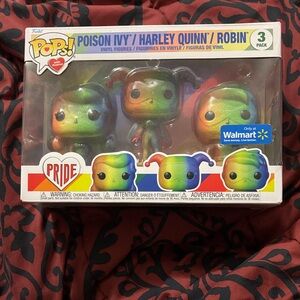 Funko Rainbow Pride Poison Ivy, Harley Quinn & Robin 3-Pack